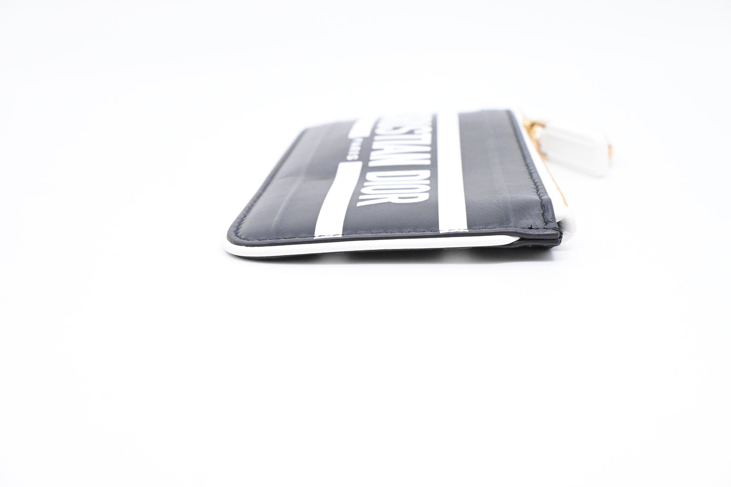 Dior Vibe Key Case in Black and White Leather