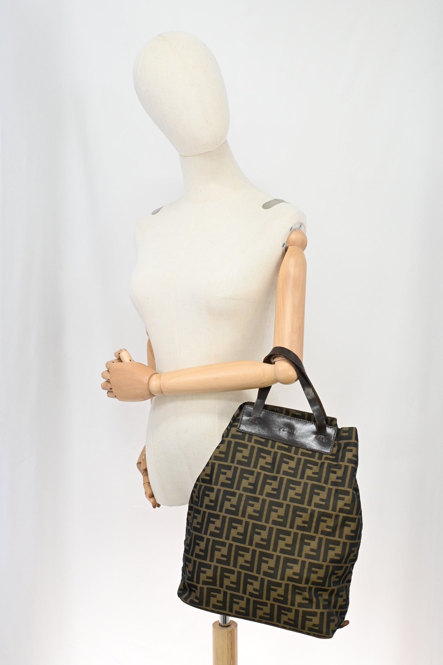 Fendi Folding Tote in Zucca Canvas