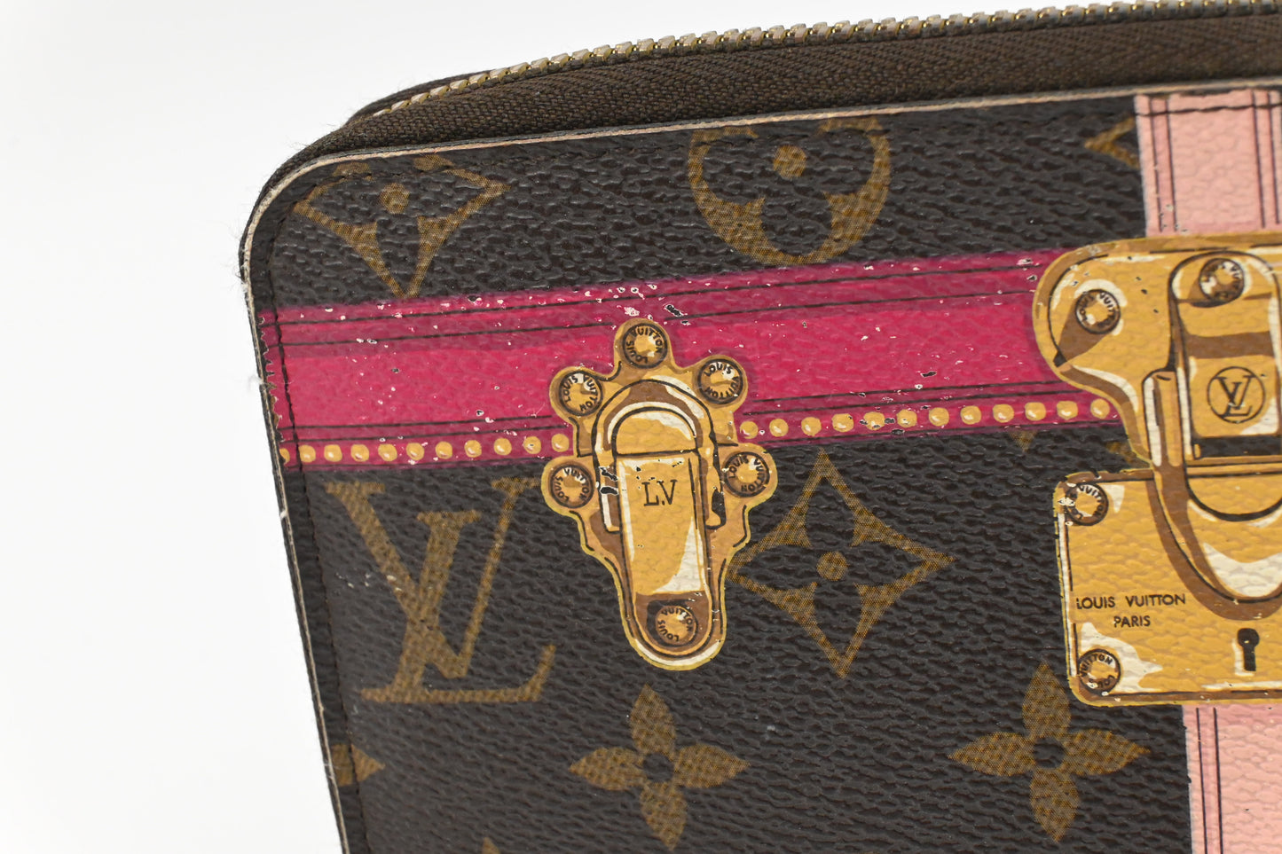 Louis Vuitton Long Zippy Wallet in Summer Trunks Monogram Canvas