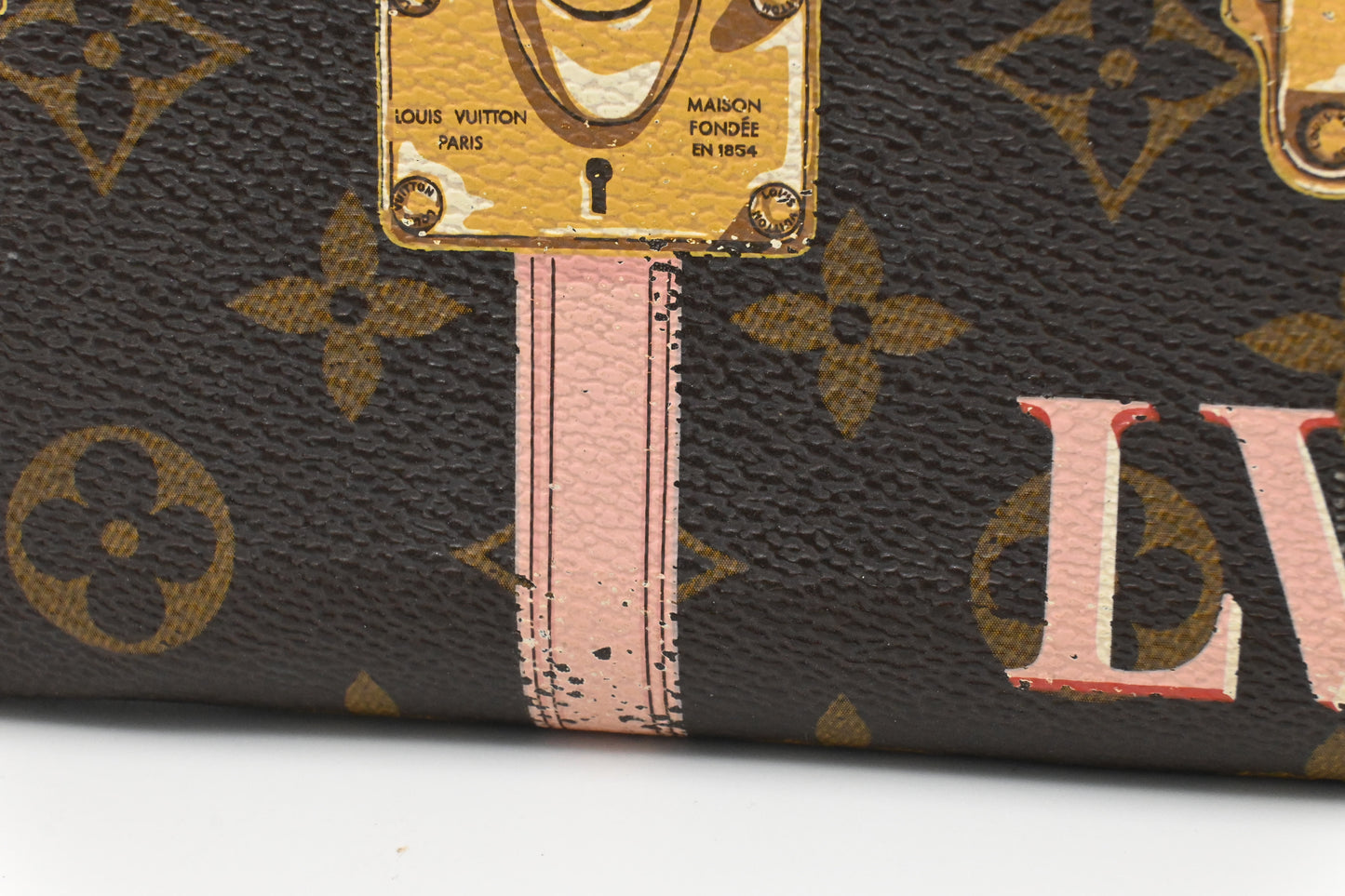 Louis Vuitton Long Zippy Wallet in Summer Trunks Monogram Canvas