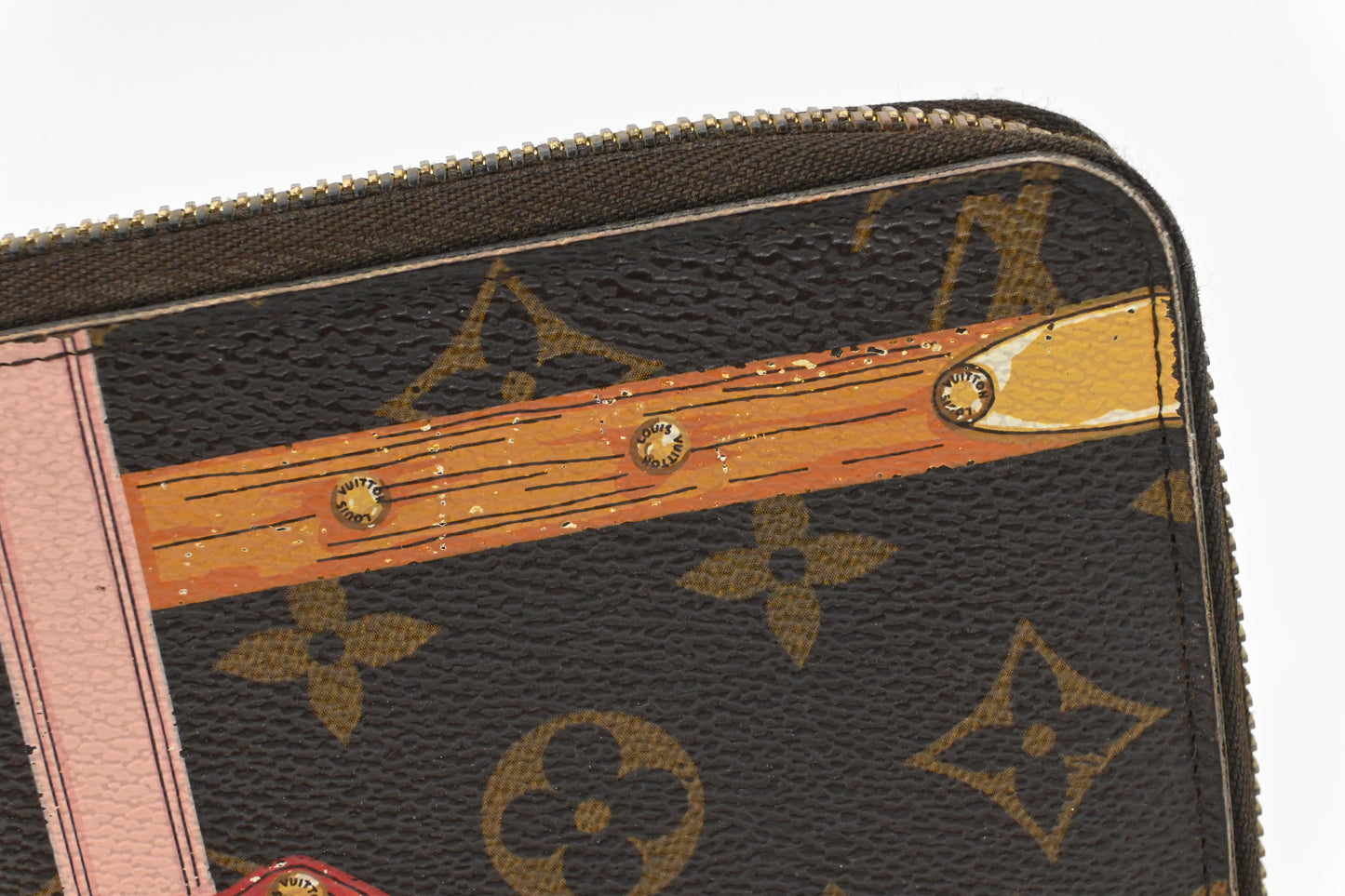 Louis Vuitton Long Zippy Wallet in Summer Trunks Monogram Canvas