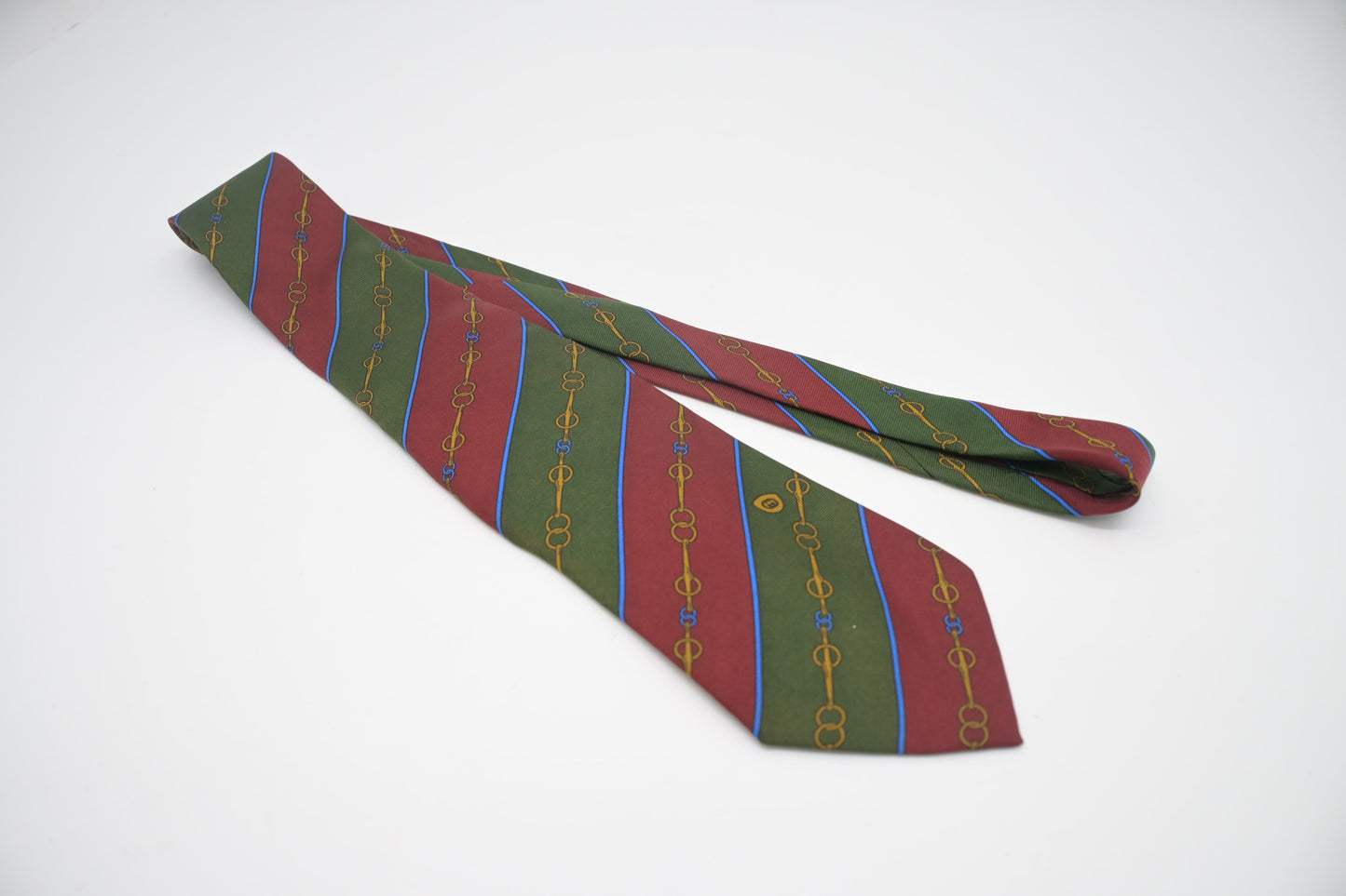 Gucci Tie in Red & Green Silk