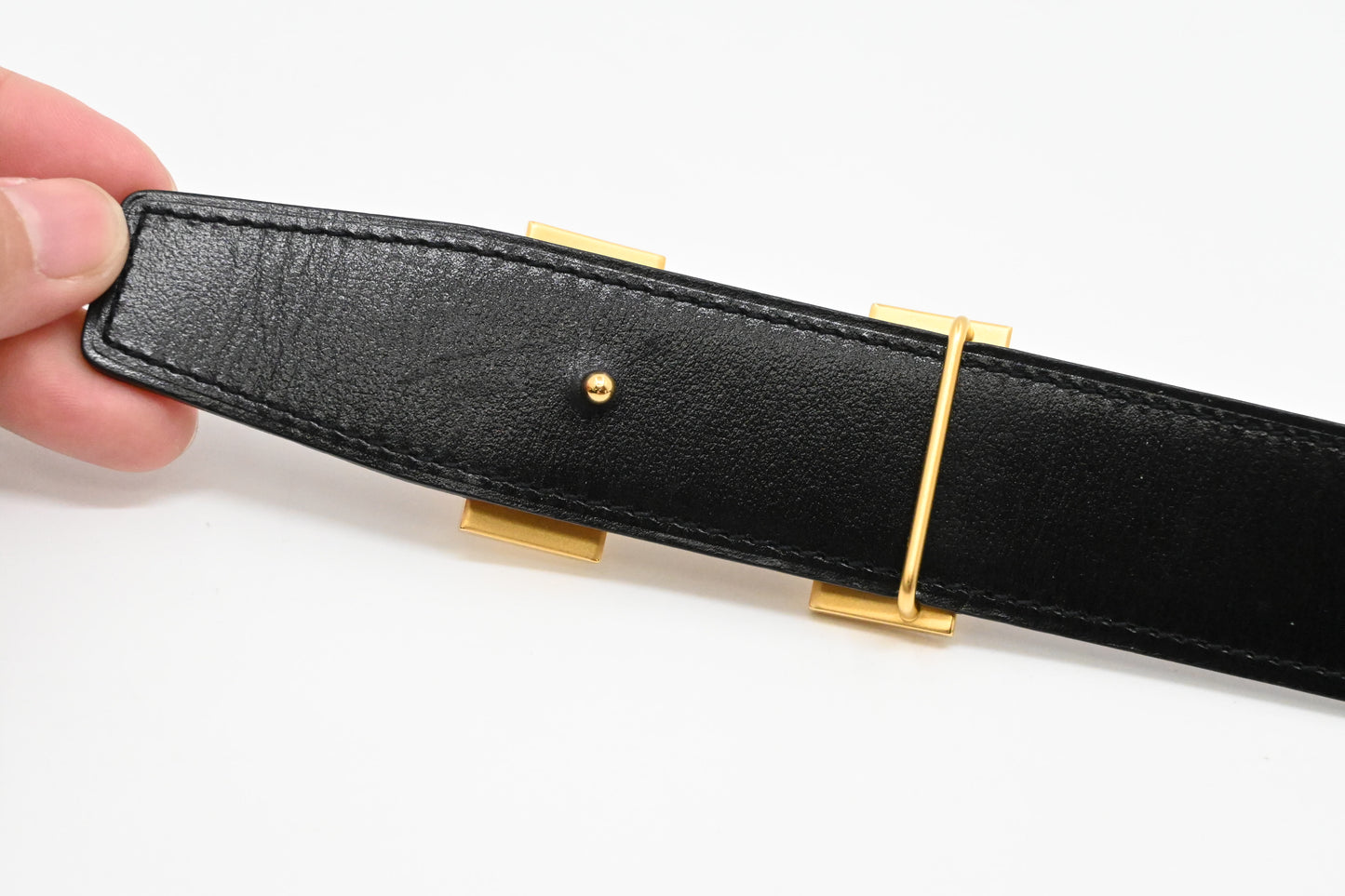 Hermes Reversible Constance Belt 90/34 in Brown Leather