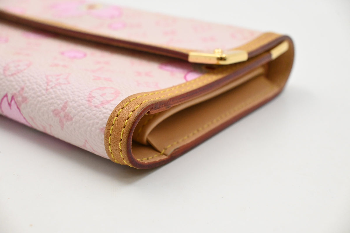 Louis Vuitton International Wallet in Pink Cherry Blossom Canvas