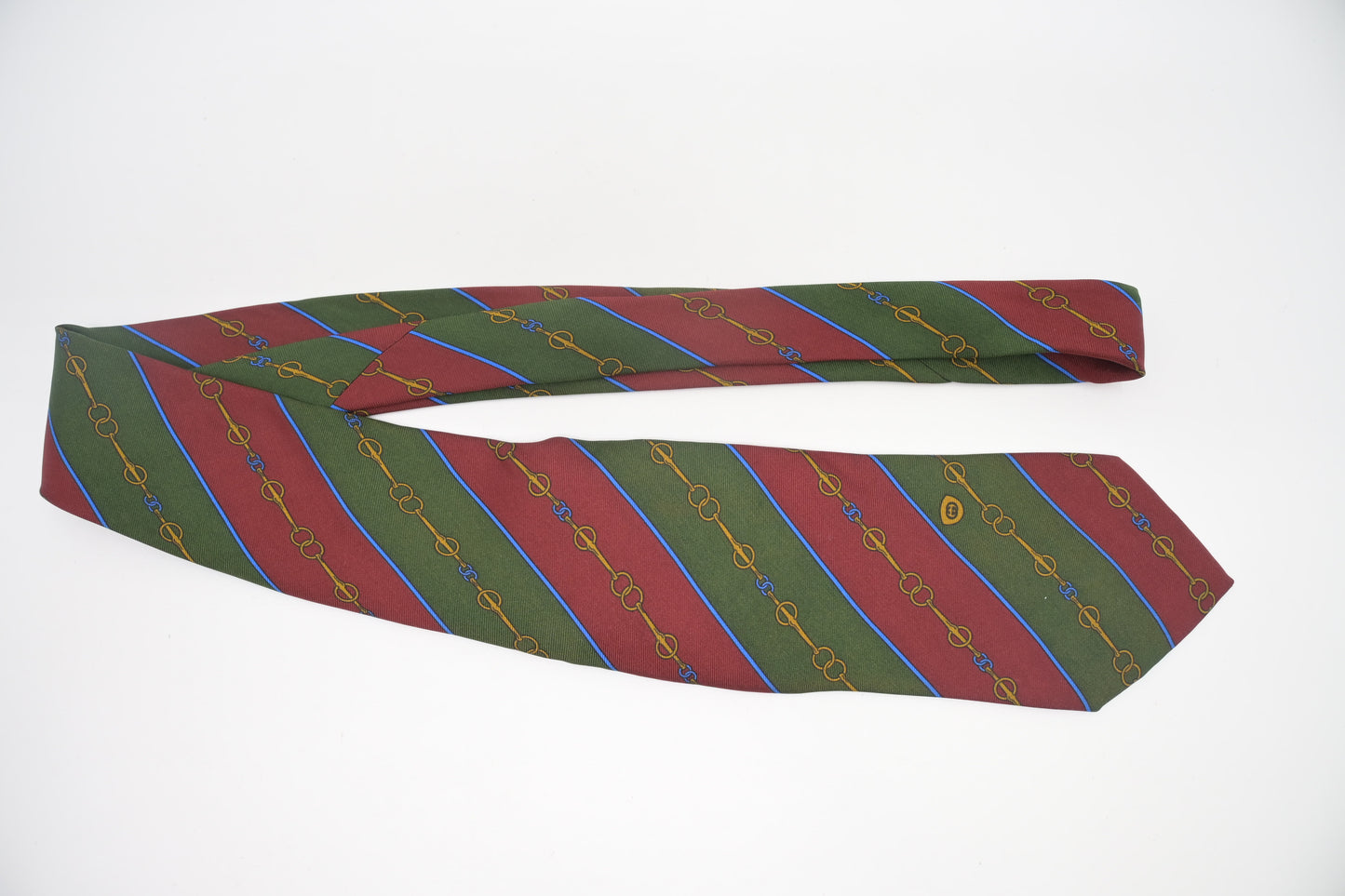 Gucci Tie in Red & Green Silk