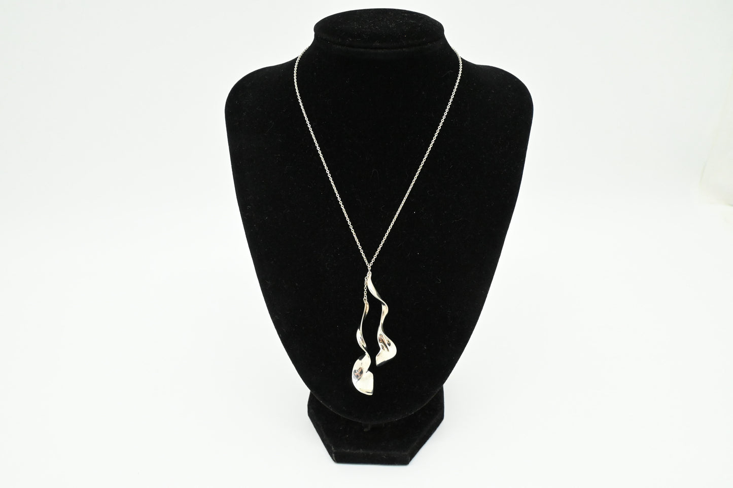 Tiffany & Co. Double Orchid Swirl Necklace in Sterling Silver