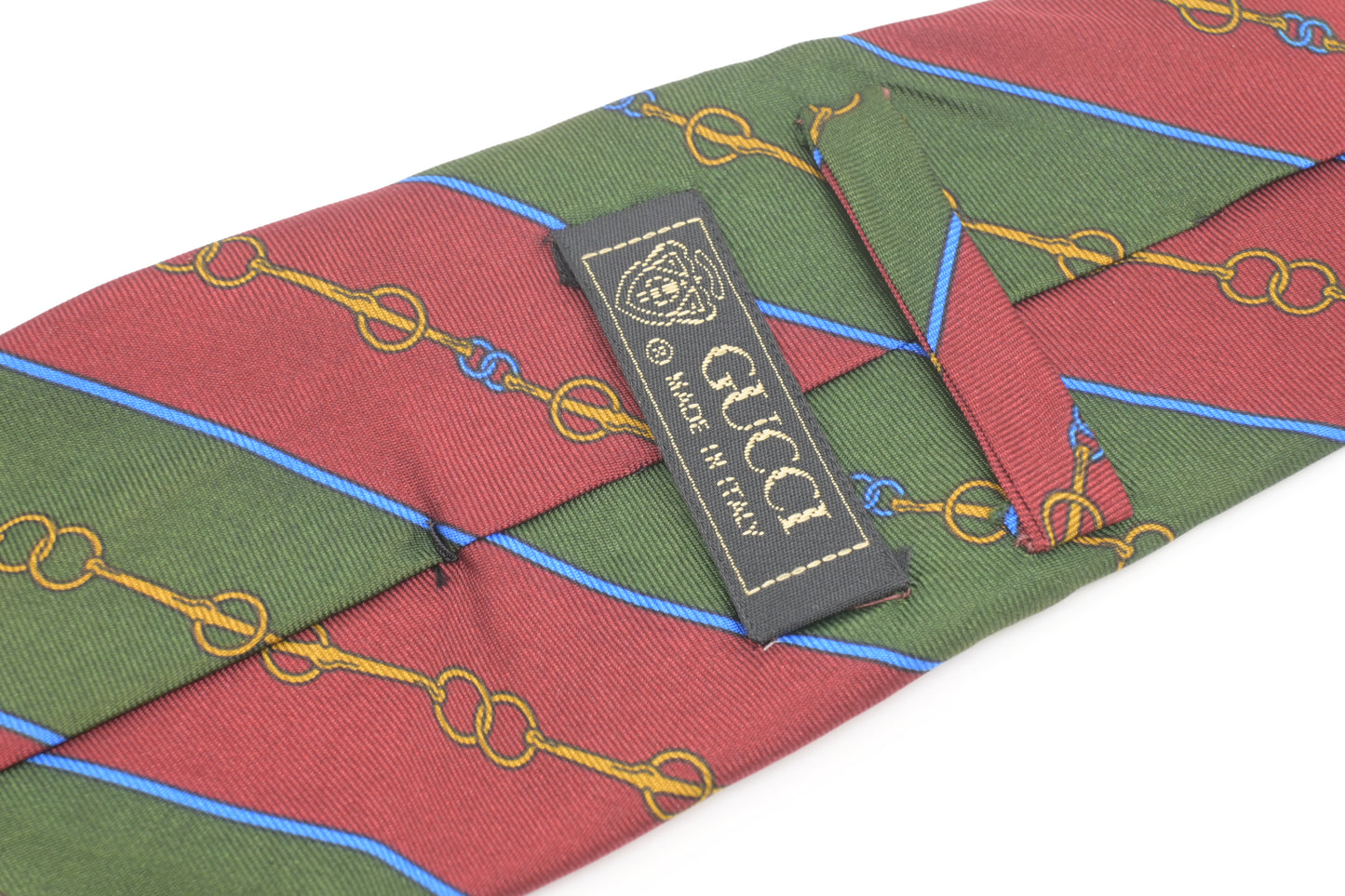 Gucci Tie in Red & Green Silk