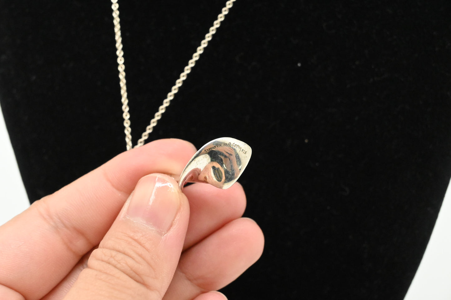 Tiffany & Co. Double Orchid Swirl Necklace in Sterling Silver