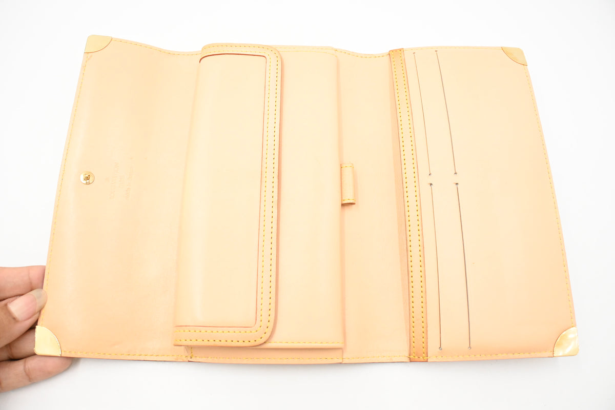Louis Vuitton International Wallet in Pink Cherry Blossom Canvas