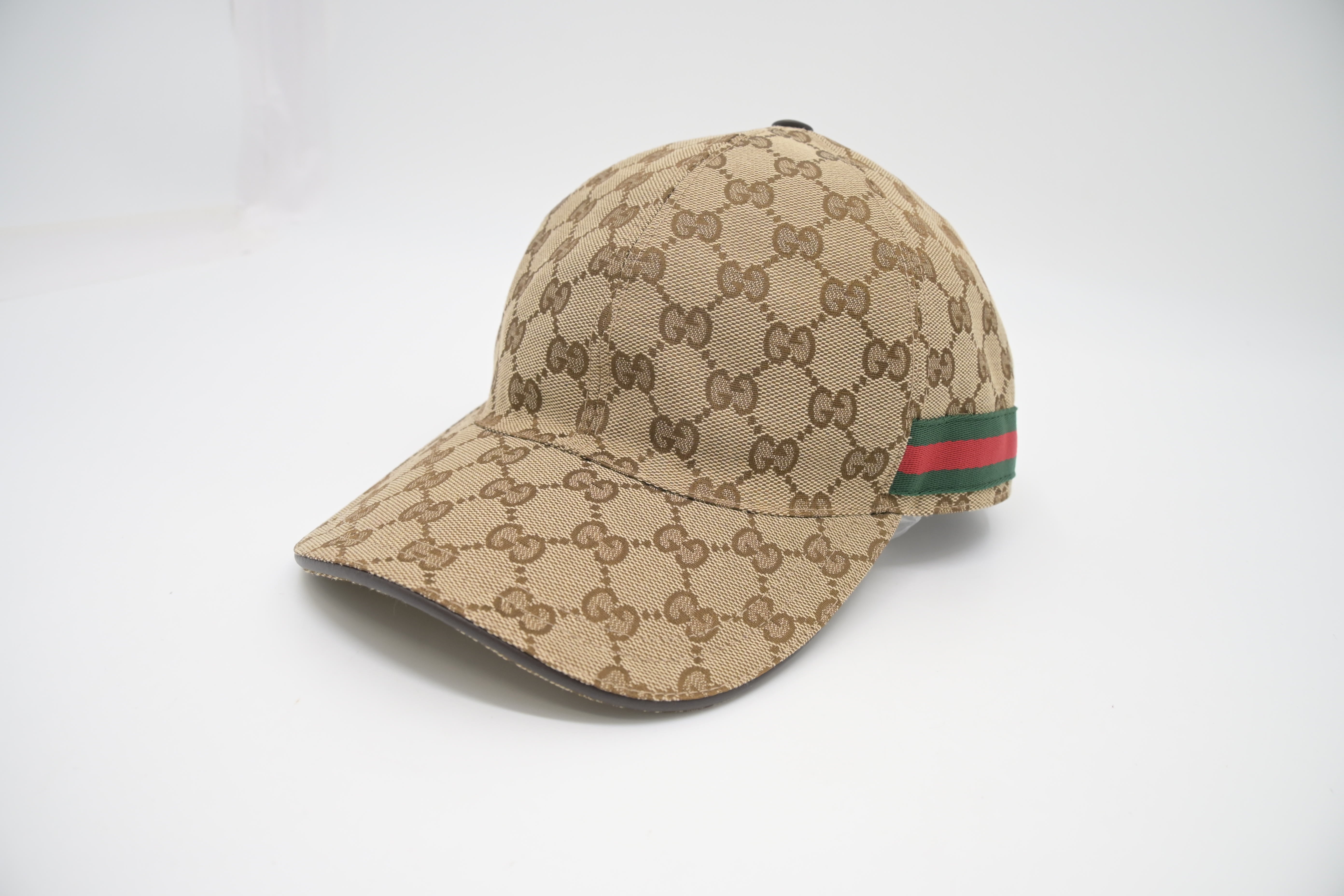 in cap baseball canvas GG キャップ GGパターン ベージュ GUCCI beige US GUCCI® | brown dark and 帽子