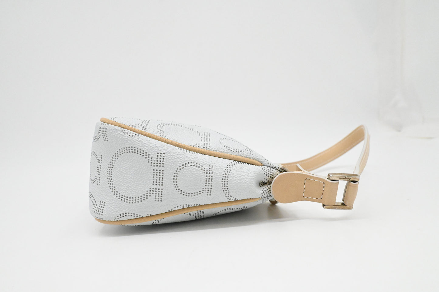 Ferragamo Shoulder Bag in Light Blue Canvas