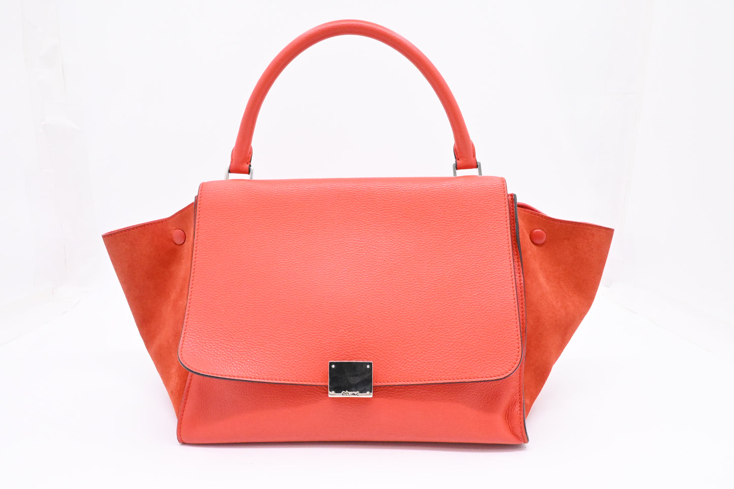 Celine Trapeze in Grapefruit Leather