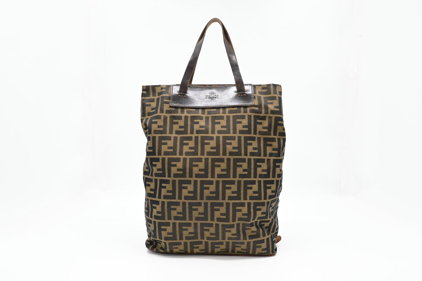 Fendi Folding Tote in Zucca Canvas