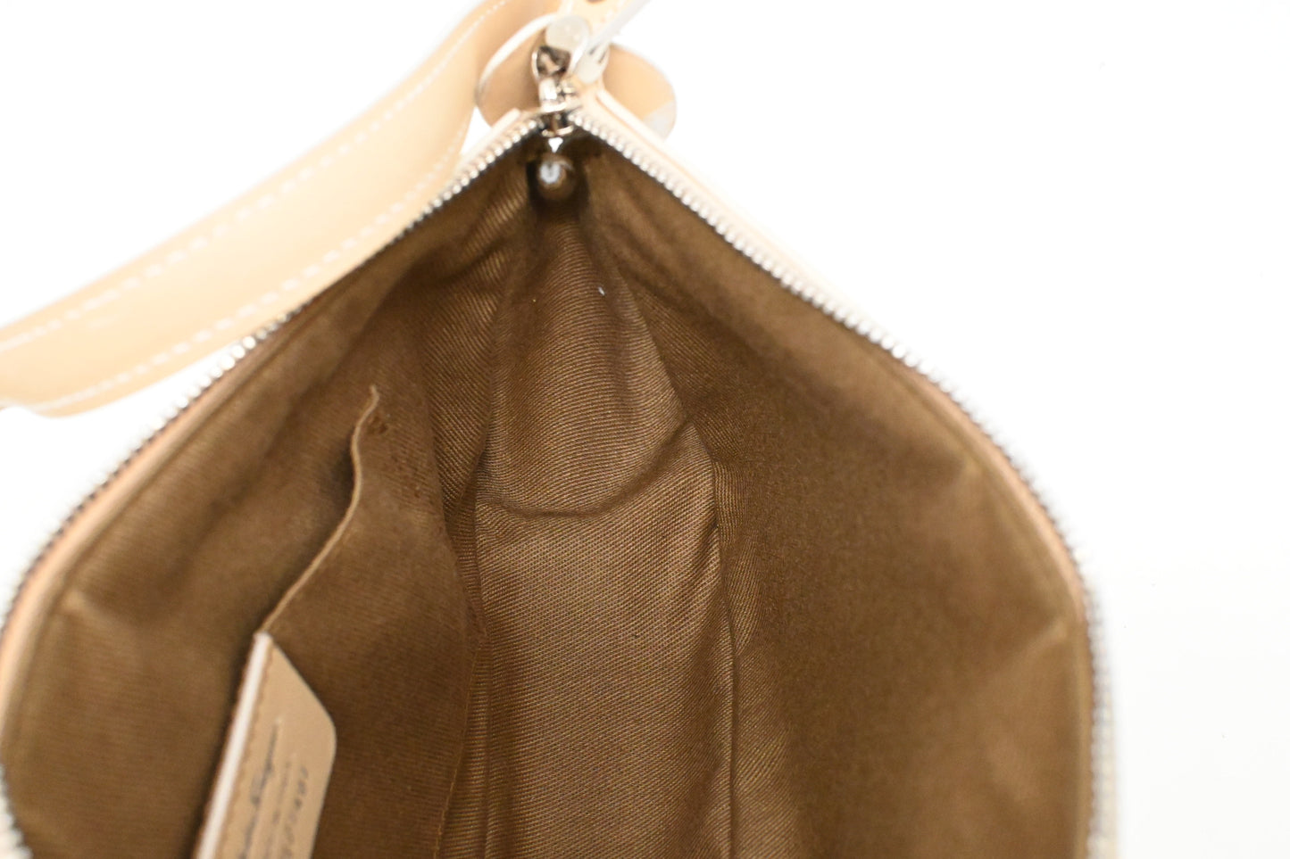 Ferragamo Shoulder Bag in Light Blue Canvas