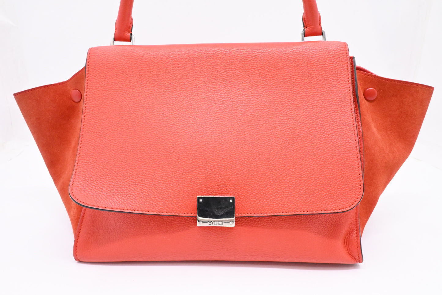 Celine Trapeze in Grapefruit Leather