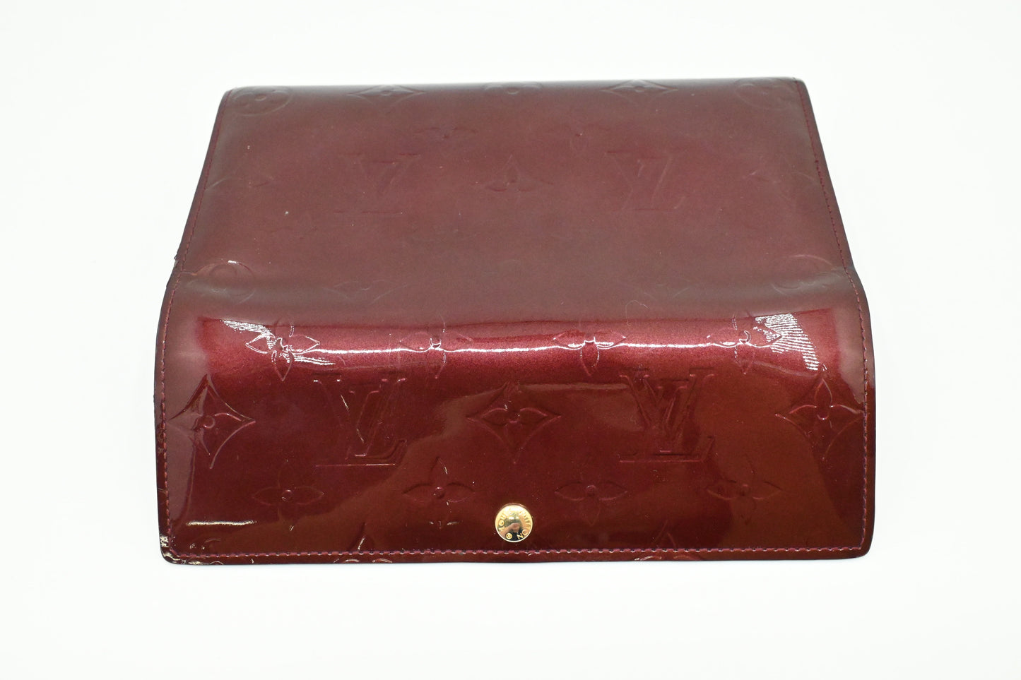 Louis Vuitton Sarah Wallet in Rouge Fauviste Vernis Leather