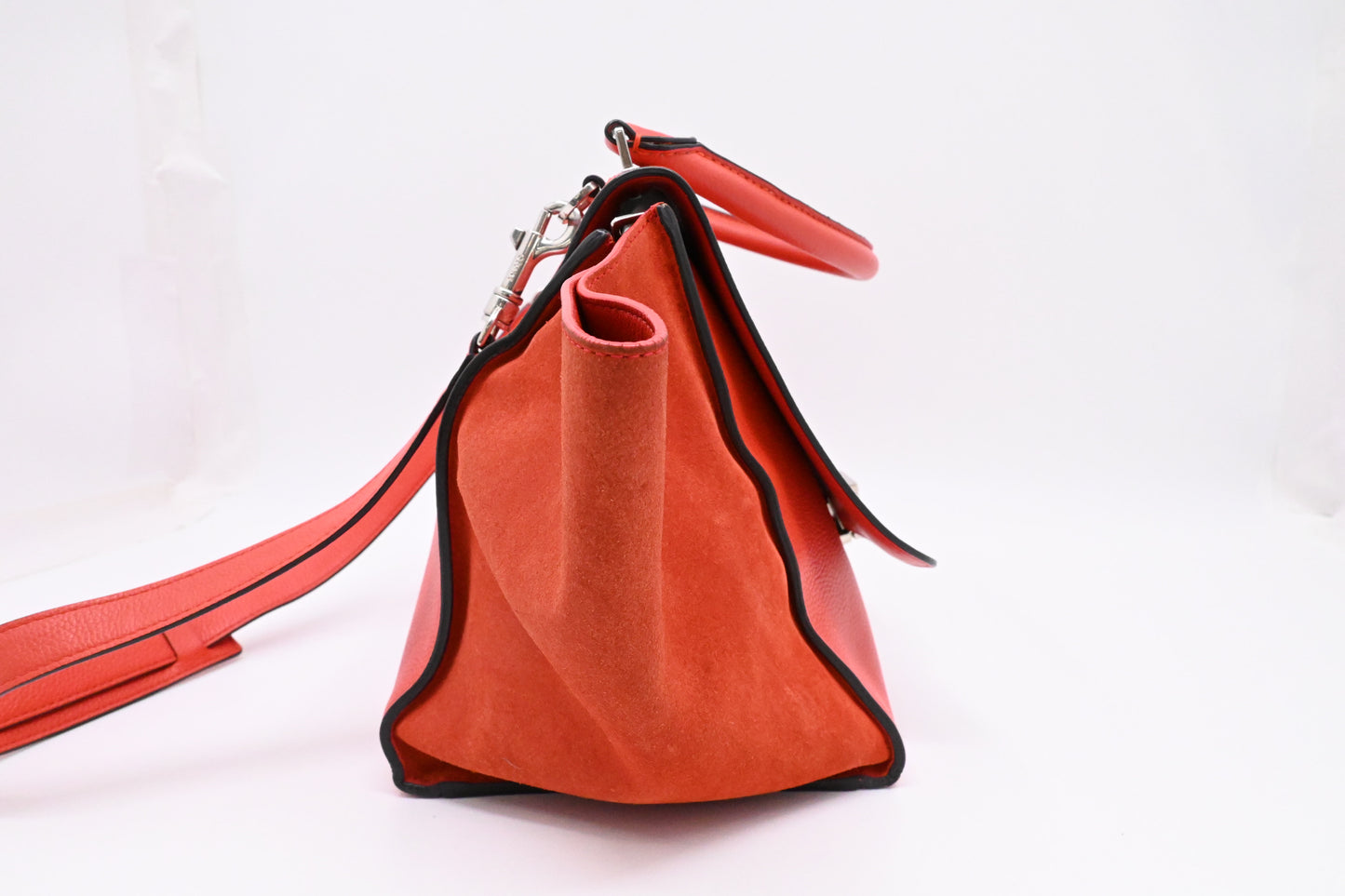 Celine Trapeze in Grapefruit Leather