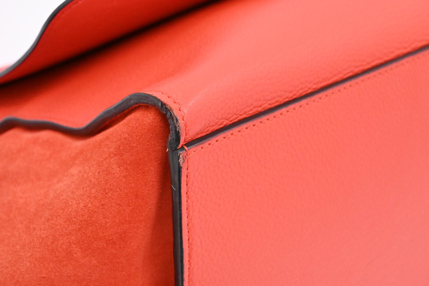 Celine Trapeze in Grapefruit Leather
