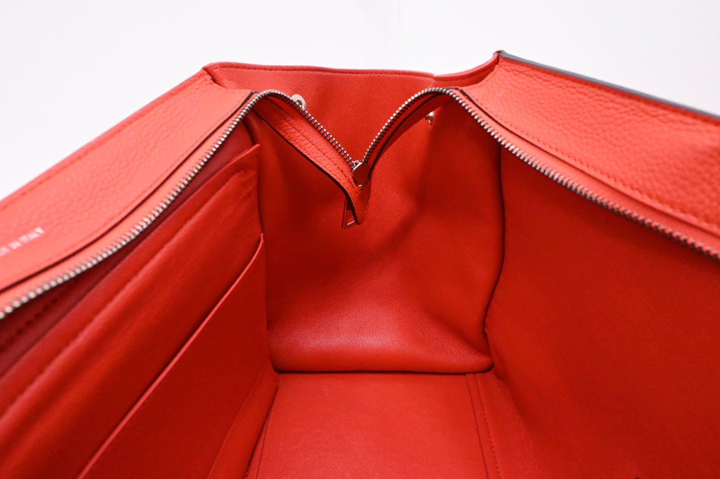 Celine Trapeze in Grapefruit Leather