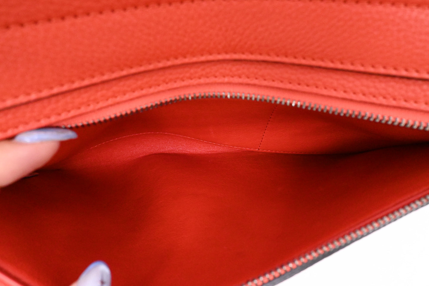 Celine Trapeze in Grapefruit Leather