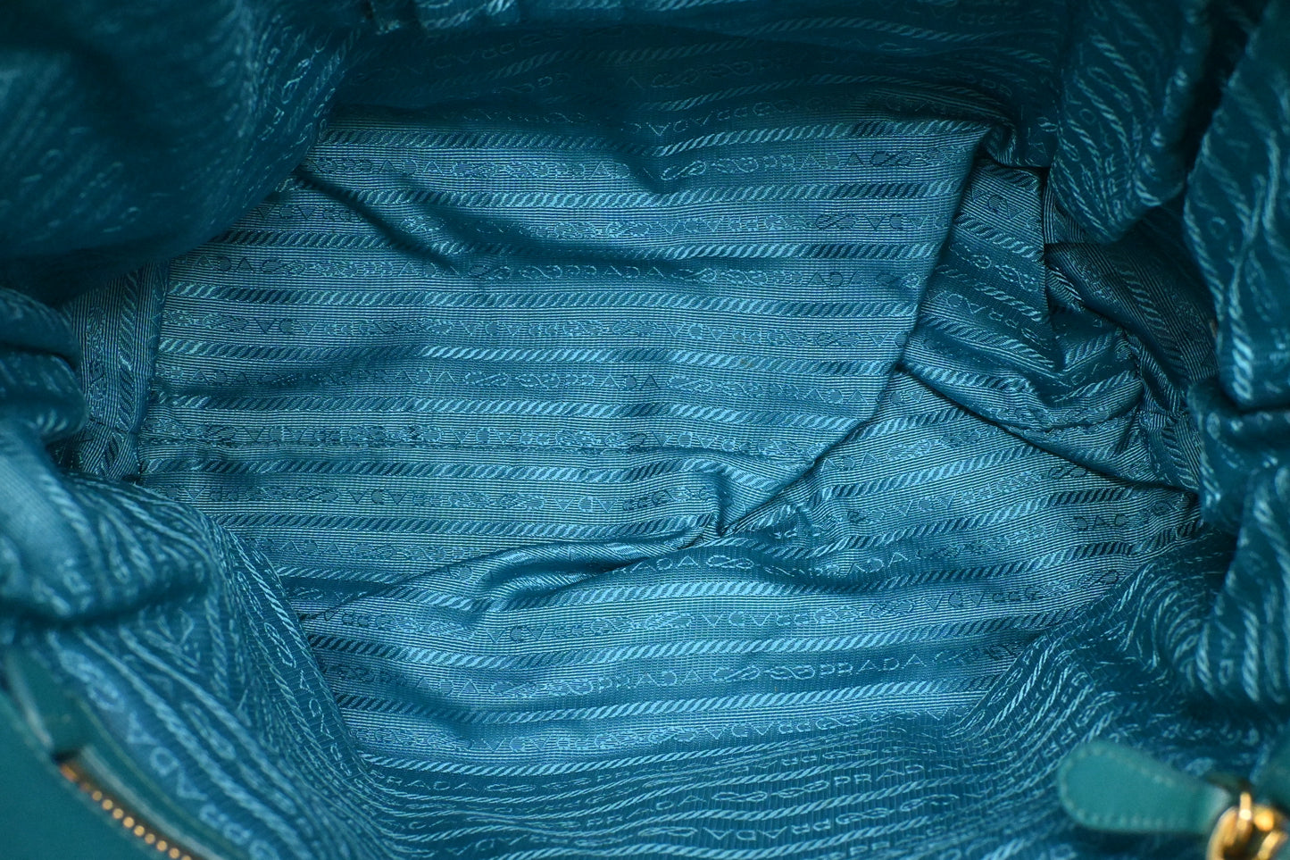 Prada Shoulder Bag in Teal Nylon