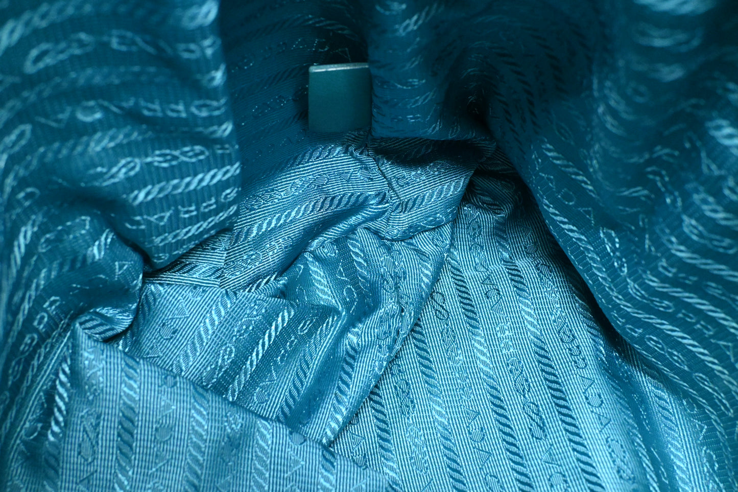 Prada Shoulder Bag in Teal Nylon