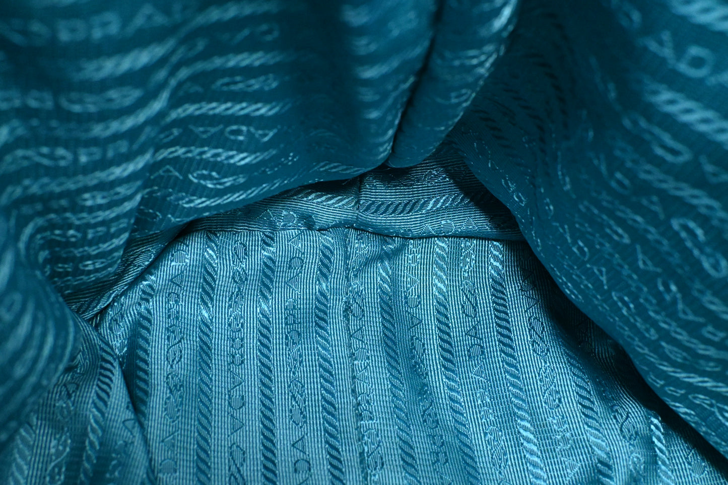 Prada Shoulder Bag in Teal Nylon