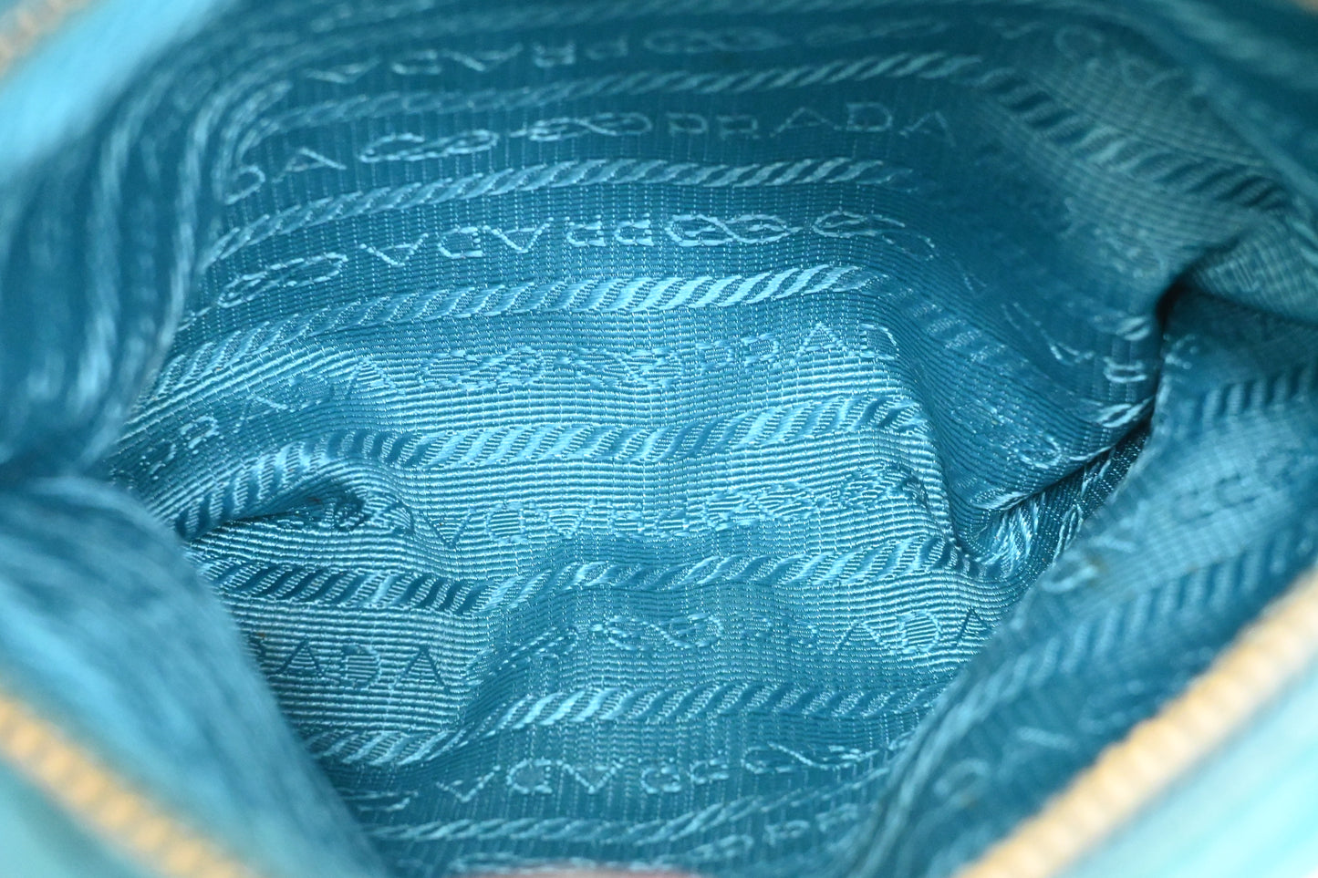Prada Shoulder Bag in Teal Nylon