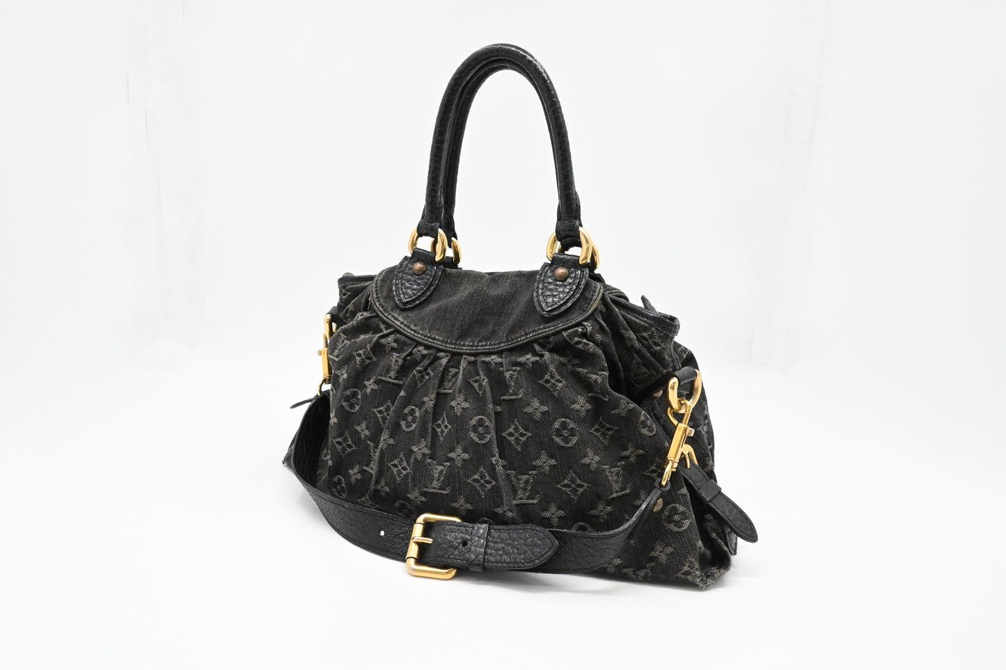 Louis Vuitton Neo Cabby PM in Black Monogram Denim