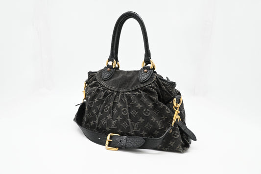 Louis Vuitton Neo Cabby PM in Black Monogram Denim