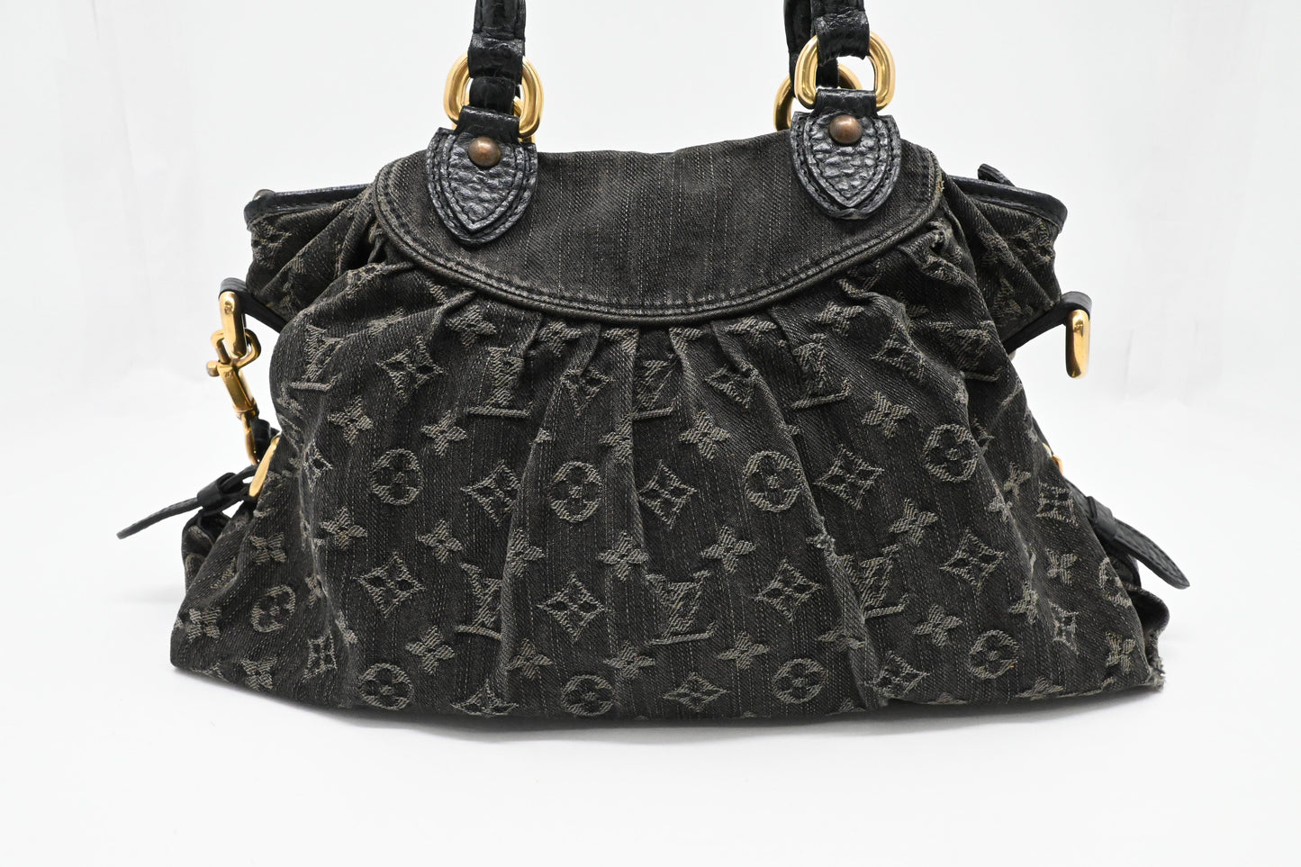 Louis Vuitton Neo Cabby PM in Black Monogram Denim