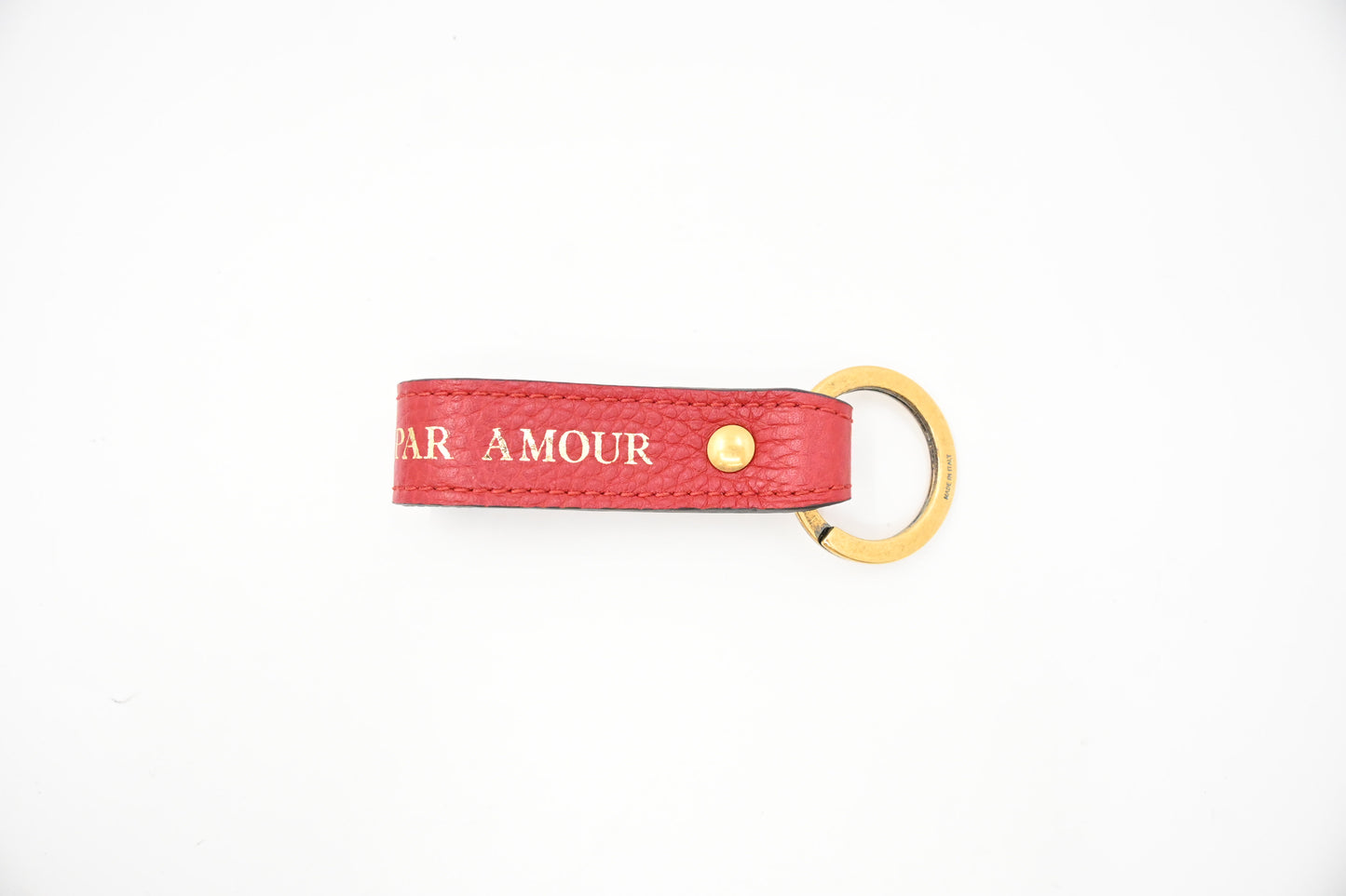 Gucci Tiger "L'aveugle par amour" Key Holder in Red Leather