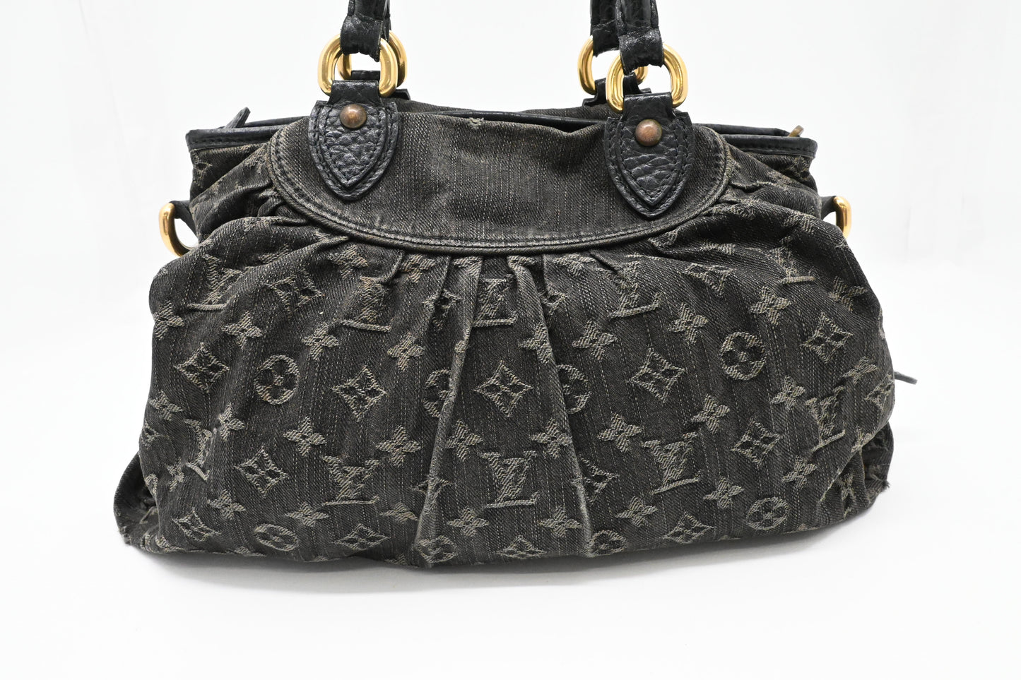 Louis Vuitton Neo Cabby PM in Black Monogram Denim