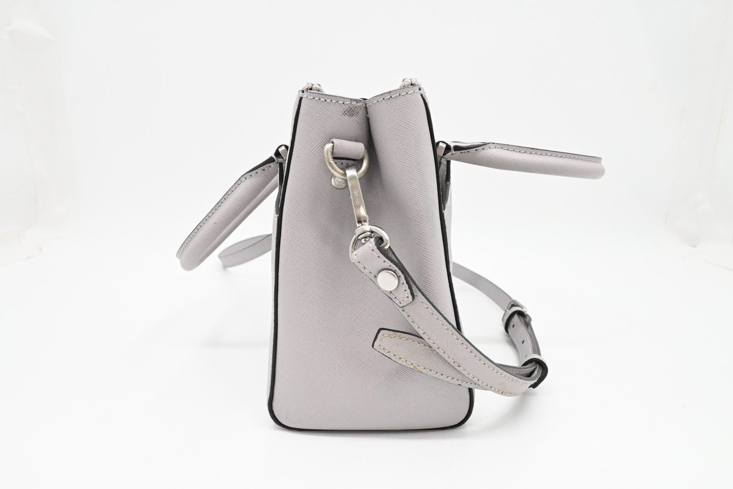 MCM 2 way Bag in Grey Leather