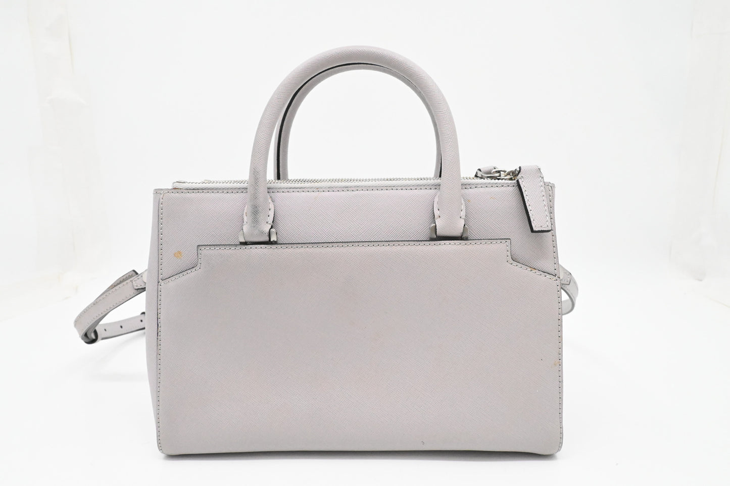 MCM 2 way Bag in Grey Leather