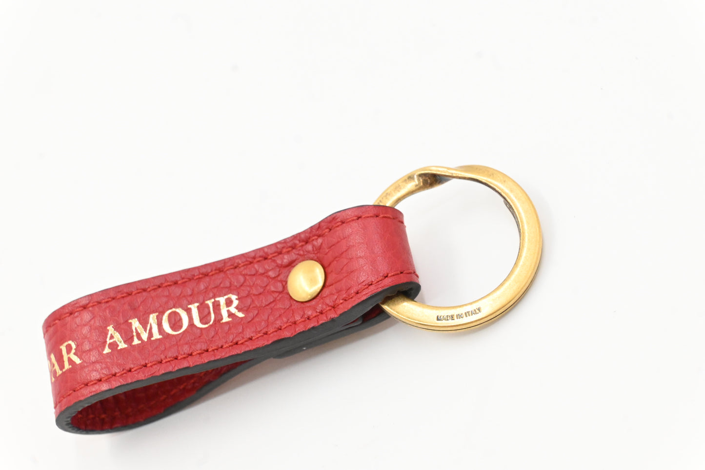 Gucci Tiger "L'aveugle par amour" Key Holder in Red Leather