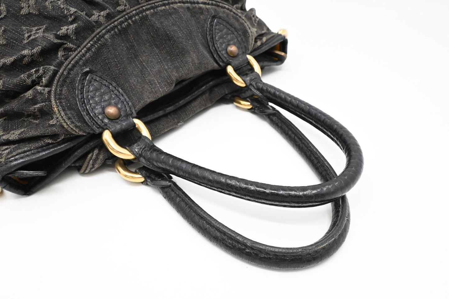 Louis Vuitton Neo Cabby PM in Black Monogram Denim