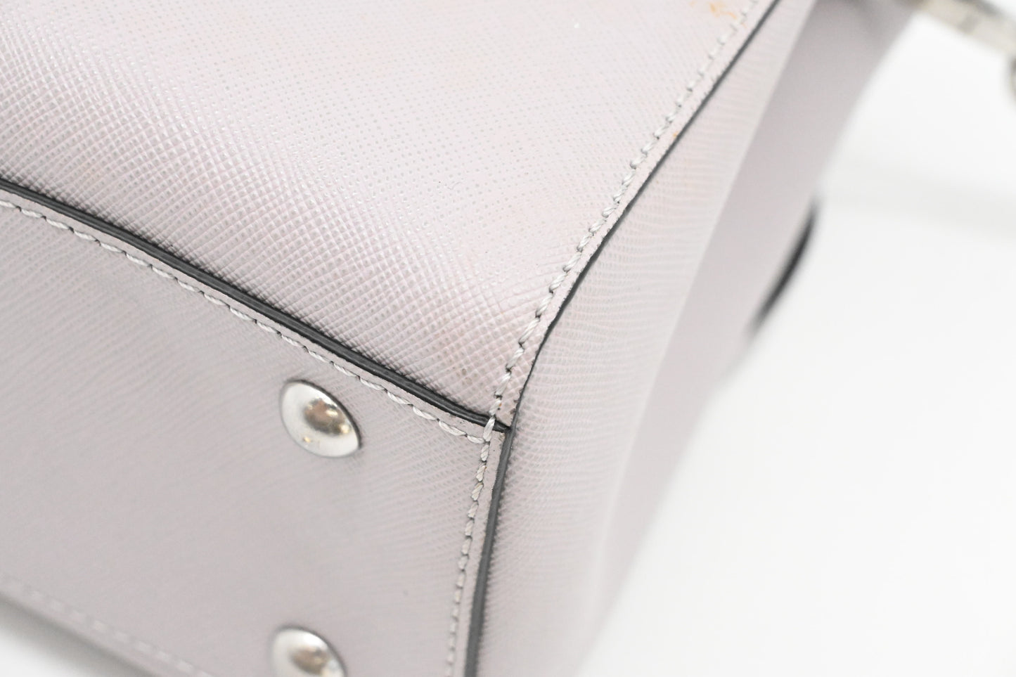 MCM 2 way Bag in Grey Leather