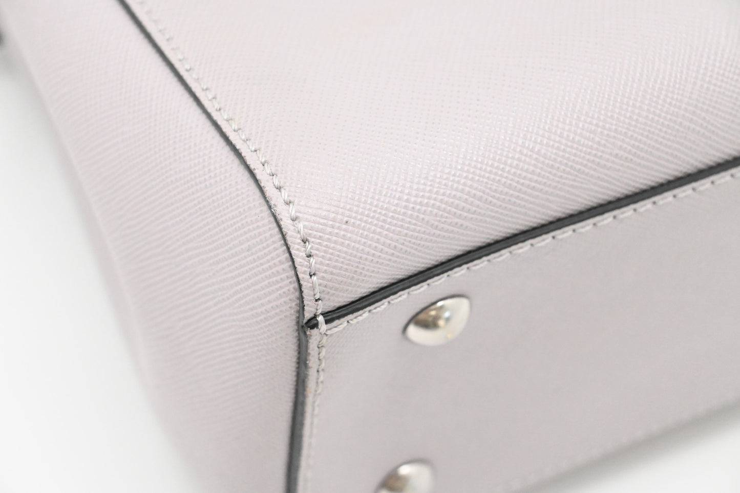 MCM 2 way Bag in Grey Leather