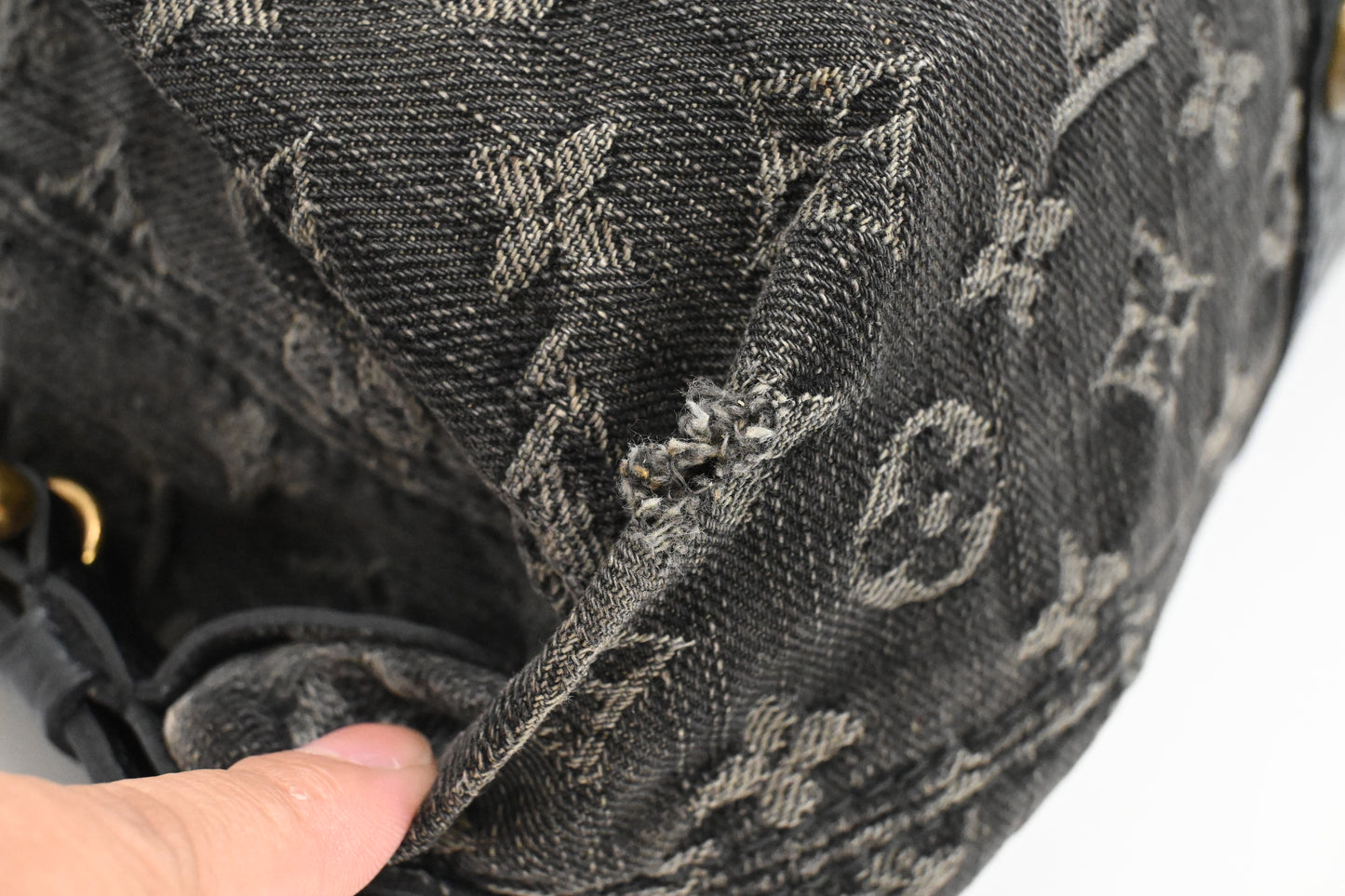 Louis Vuitton Neo Cabby PM in Black Monogram Denim