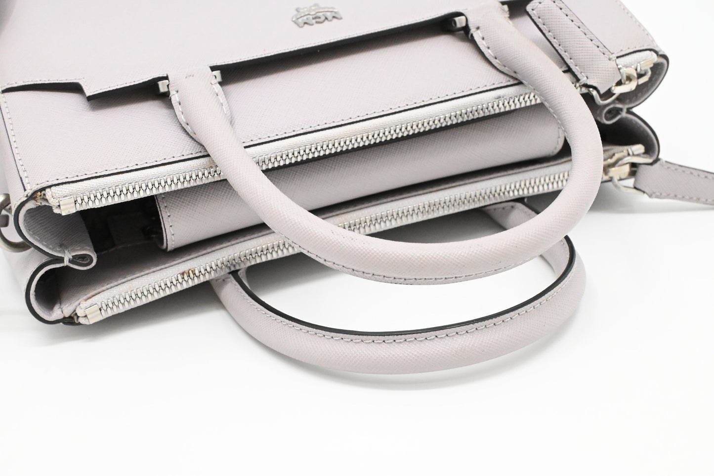 MCM 2 way Bag in Grey Leather