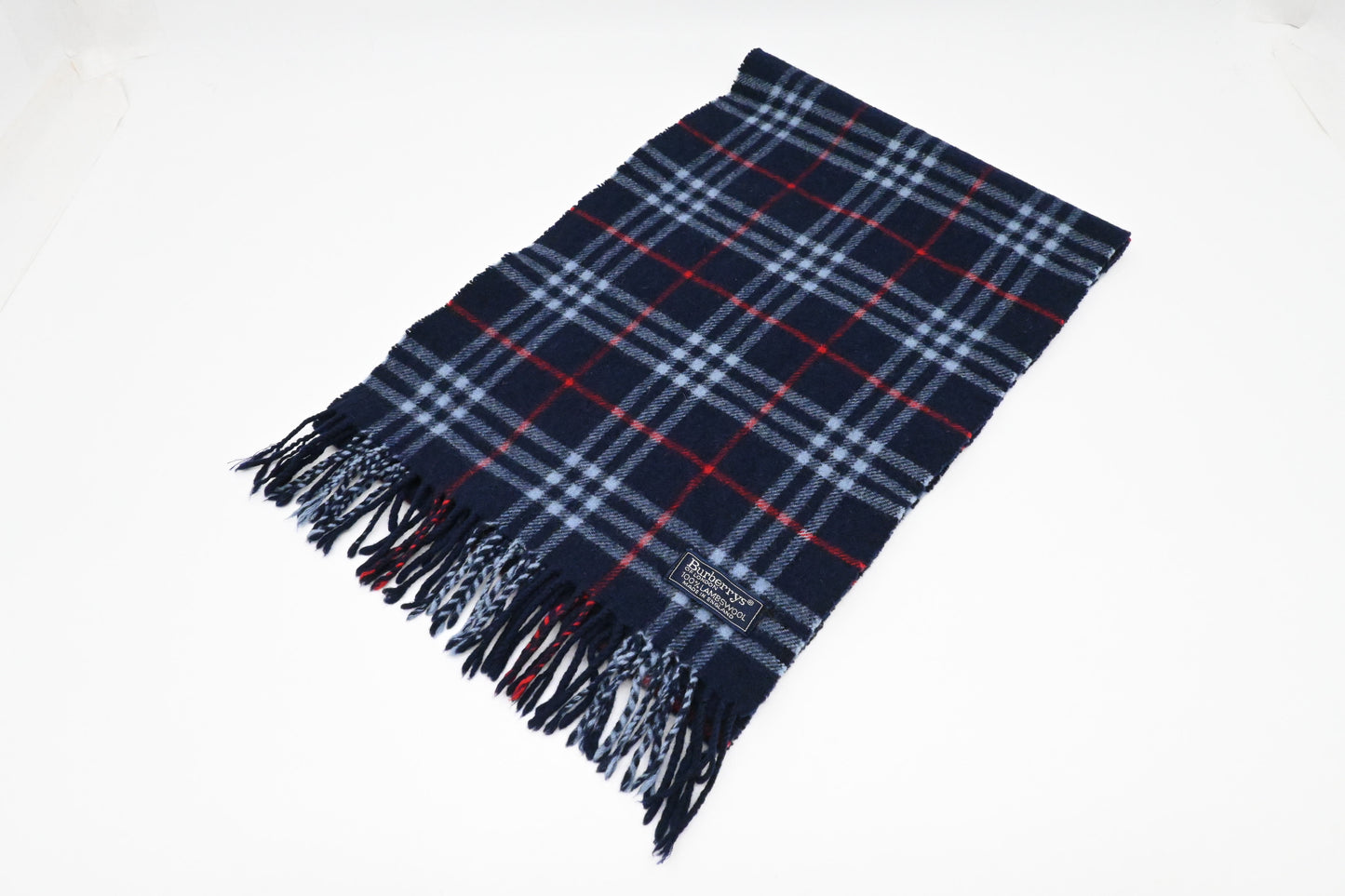 Burberry Scarf in Navy Lambswool