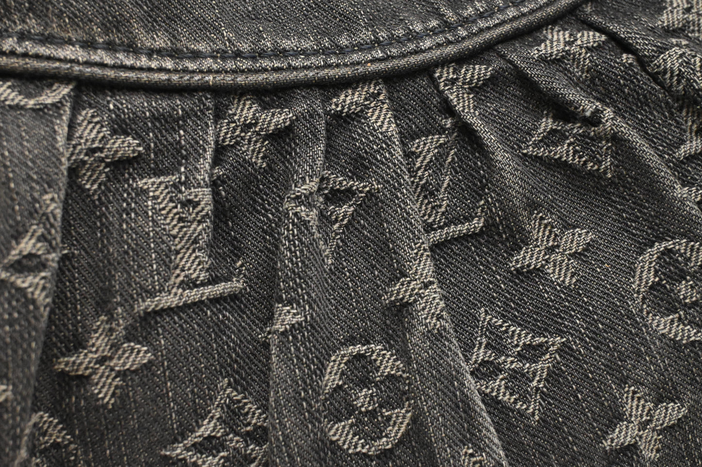 Louis Vuitton Neo Cabby PM in Black Monogram Denim