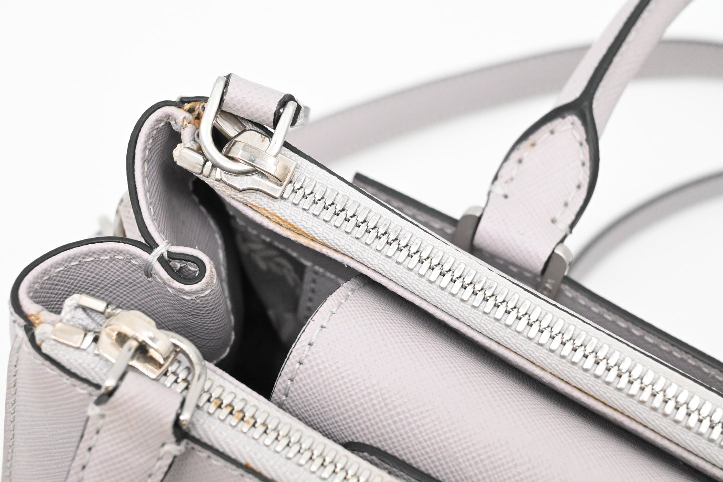 MCM 2 way Bag in Grey Leather