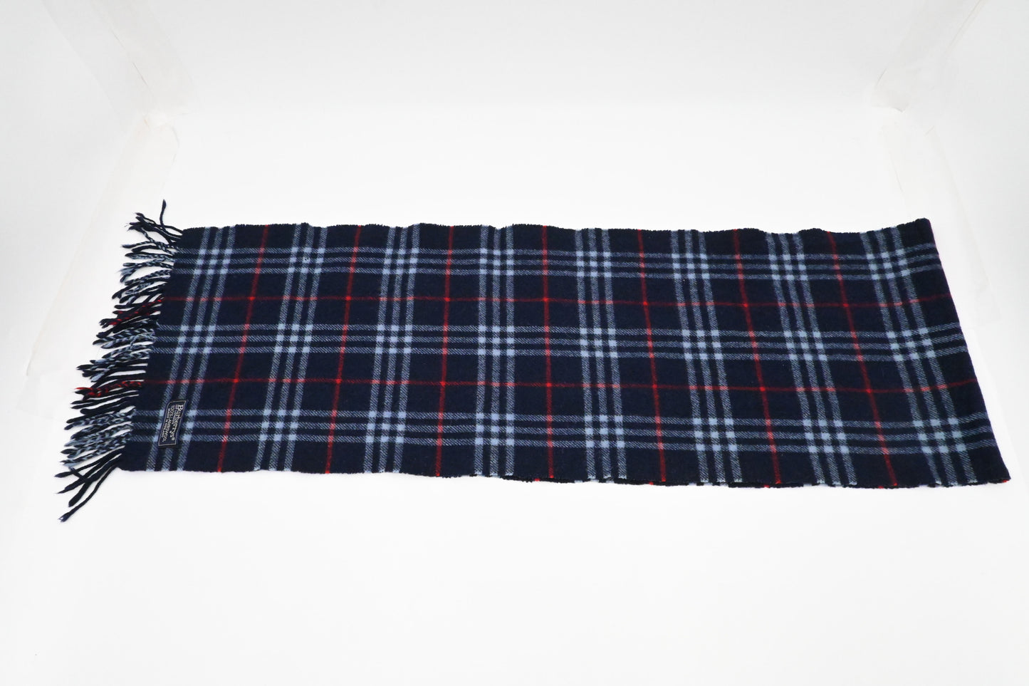 Burberry Scarf in Navy Lambswool