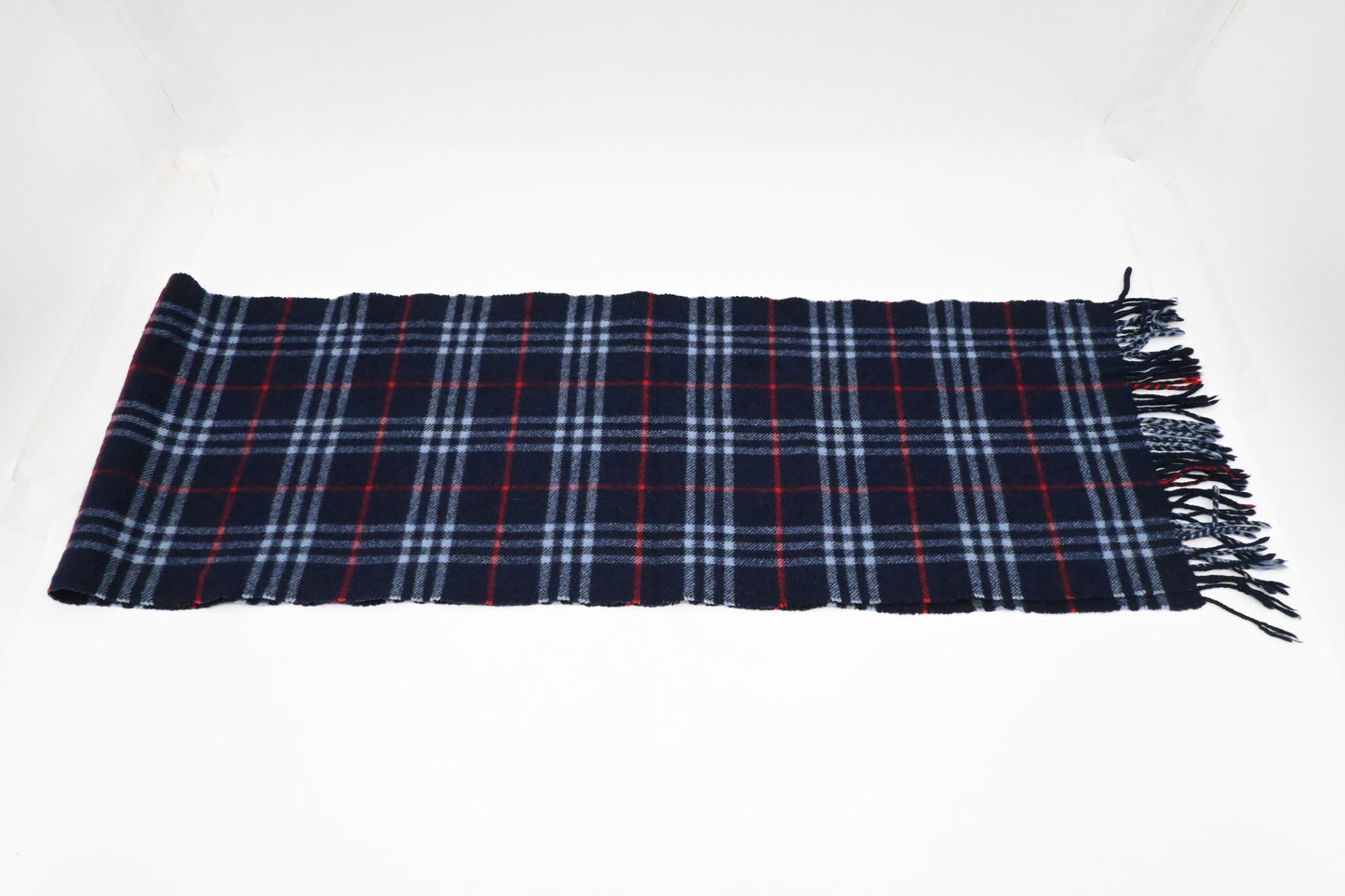 Burberry Scarf in Navy Lambswool
