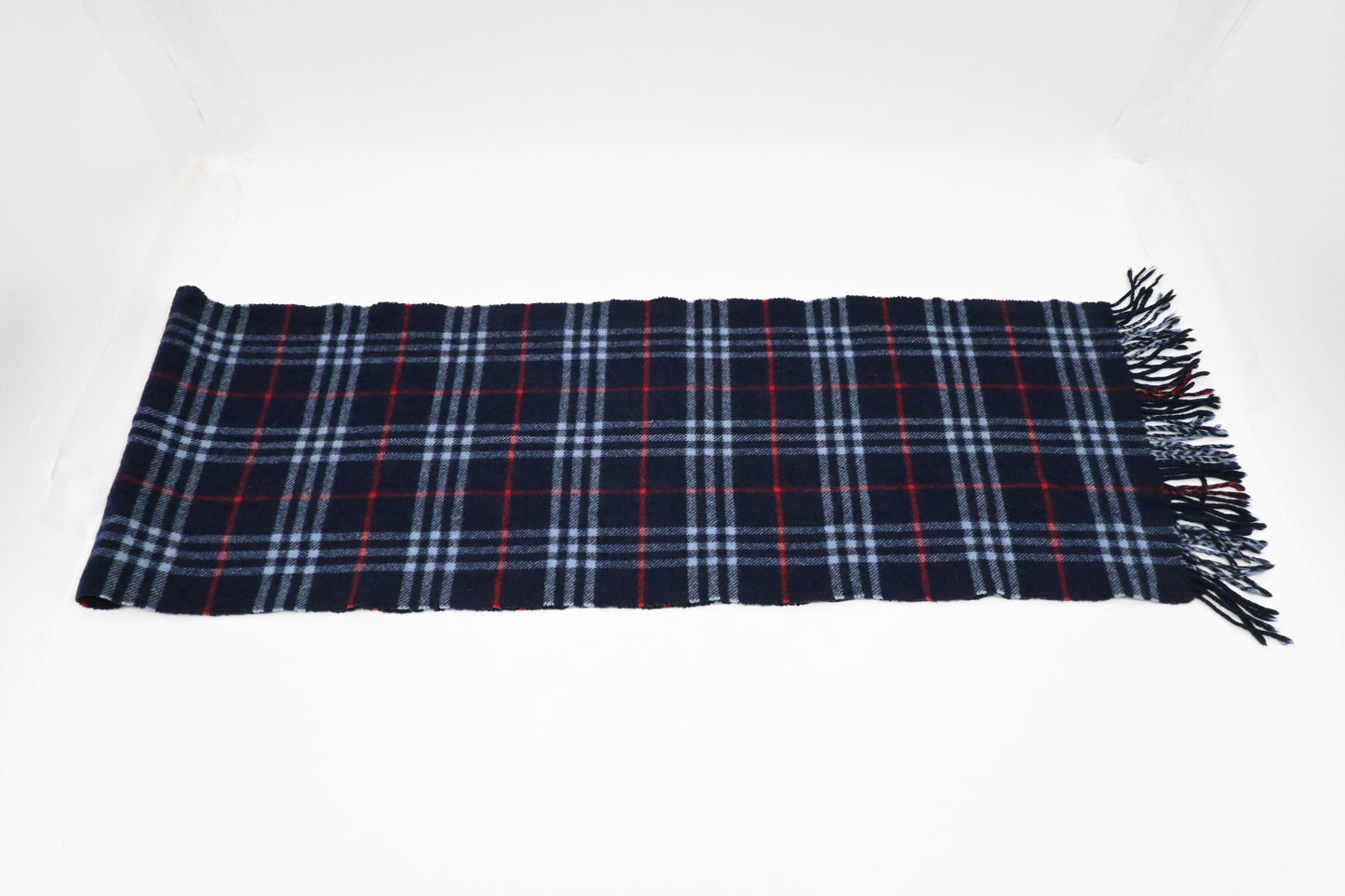 Burberry Scarf in Navy Lambswool