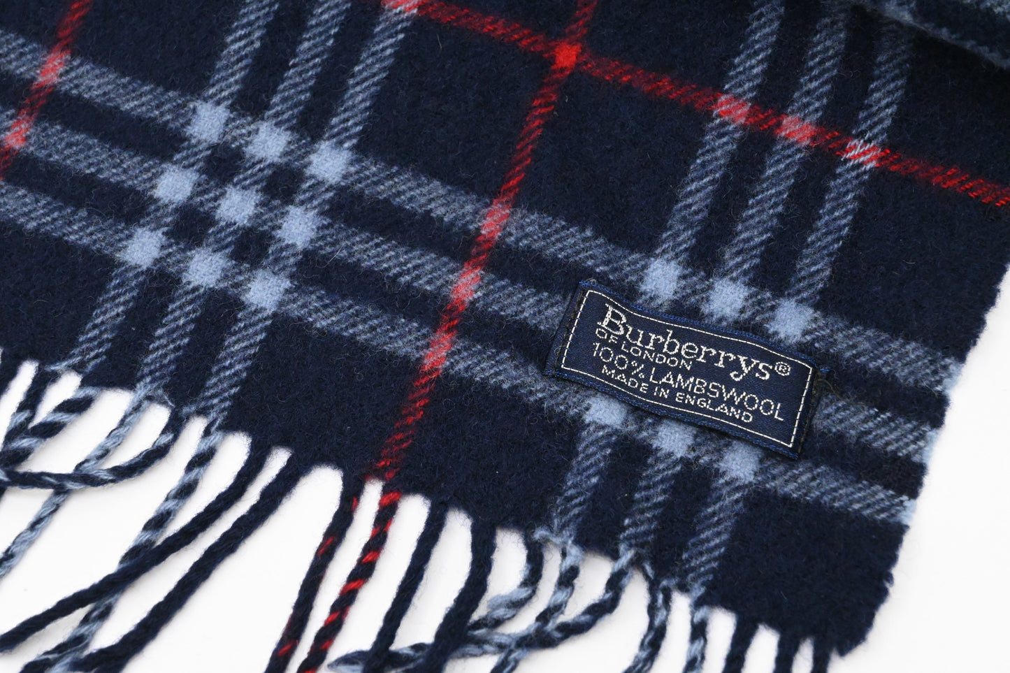 Burberry Scarf in Navy Lambswool