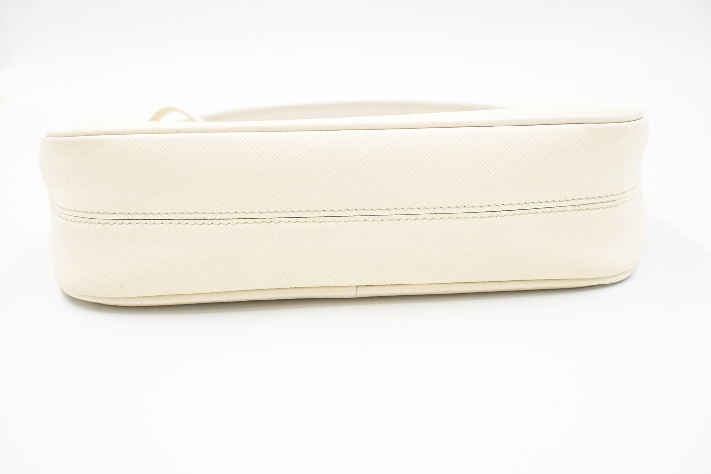 Prada Shoulder Bag in White Saffiano Leather