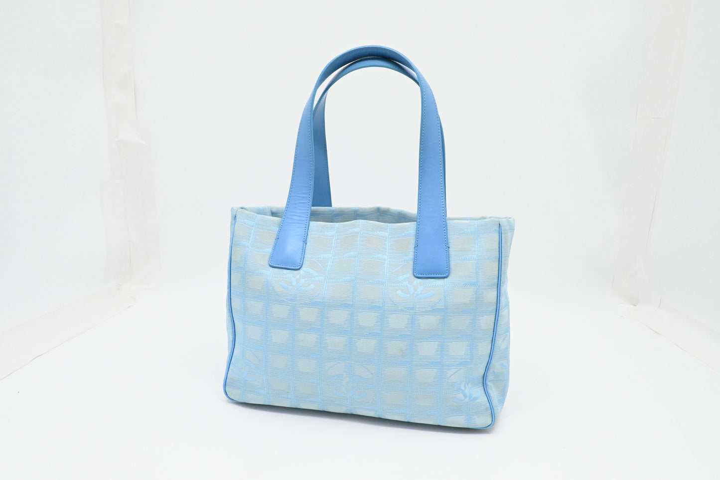 Chanel Tote in Blue New Travel Line Canvas